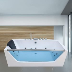 Empava Acrylic Alcove Whirlpool Bathtub